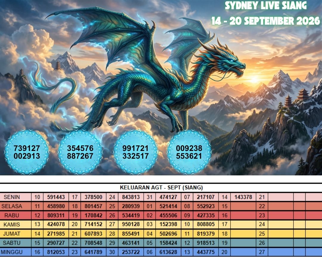 SYDNEY LIVE SIANG 14 - 20 SEPTEMBER 2026