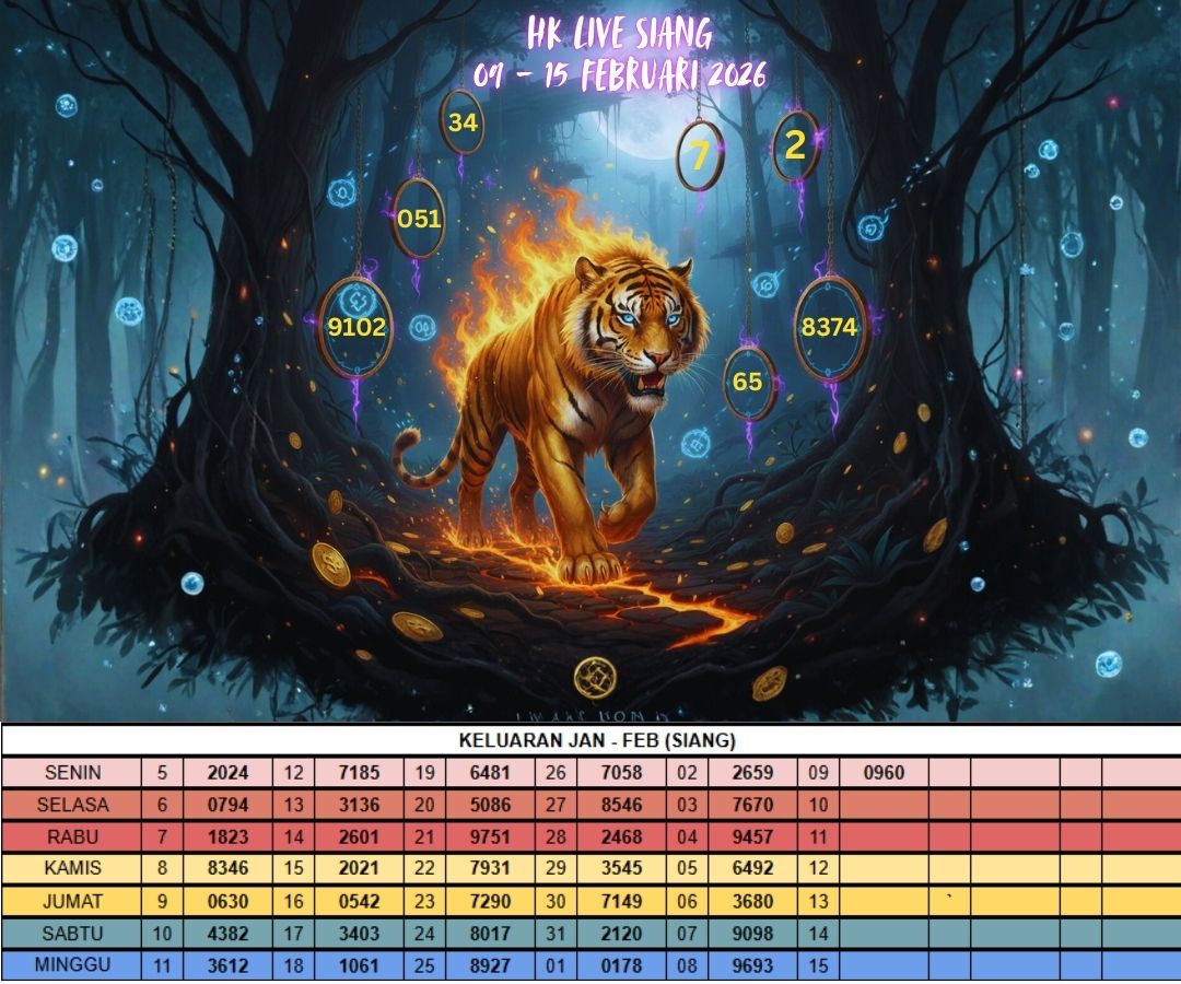 HK LIVE SIANG 09 - 15 FEBRUARI 2026