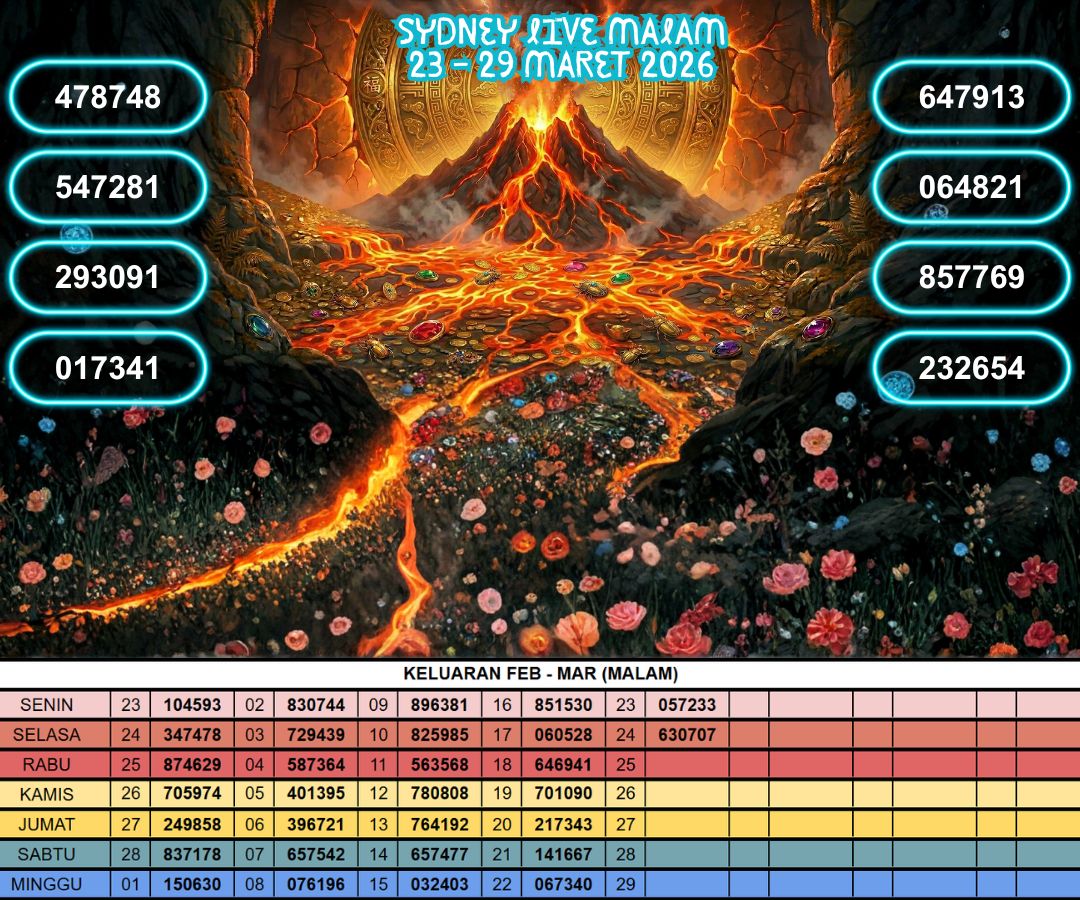SYDNEY LIVE MALAM 23 - 29 MARET 2026